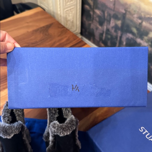 BNWT Stuart Weitzman Winter Fur-Trim Ankle Boots - Picture 16 of 17